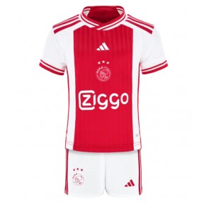 Ajax Koszulka Podstawowych Dziecięca 2023-24 Krótki Rękaw (+ Krótkie spodenki)